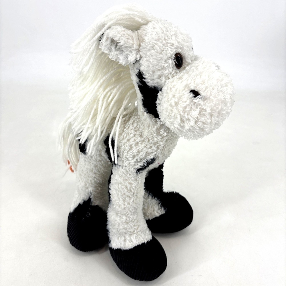 First‎ & Main Plush Horse Pony w Yarn Hair Corduroy Feet Stuffed Animal Toy